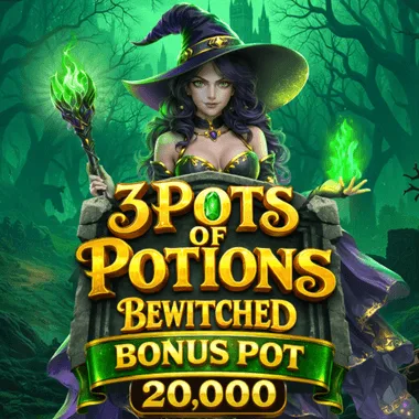 3 Pots of Potions Betwitched Bonus Pot 20,000 game tile